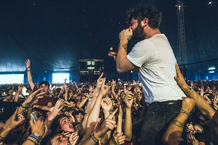 Leeds Festival. The Foals. Image by Marc Sethi