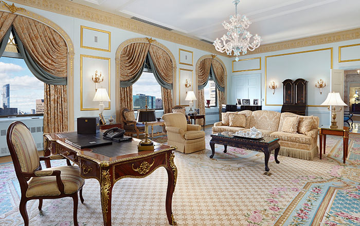 The Royal Suite Parlour at the Waldorf Astoria New York