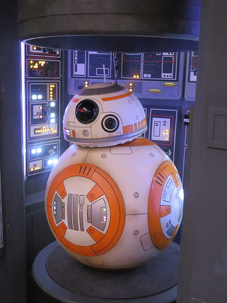 Kids can interact with BB-8 in the Star Wars Command Post.