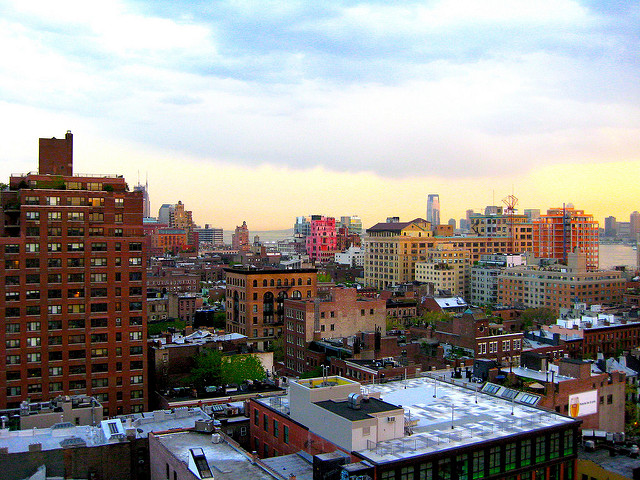 Sunset from the Roof of the Gansevoort Hotel