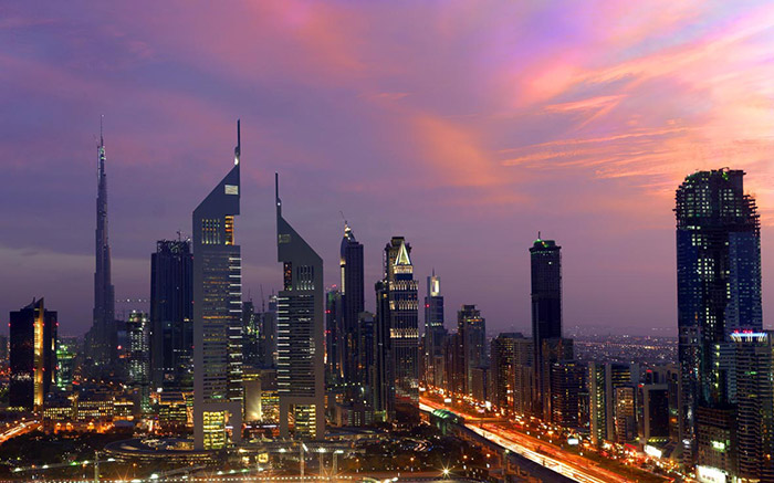 Emirates Towers. Image via Visit Dubai
