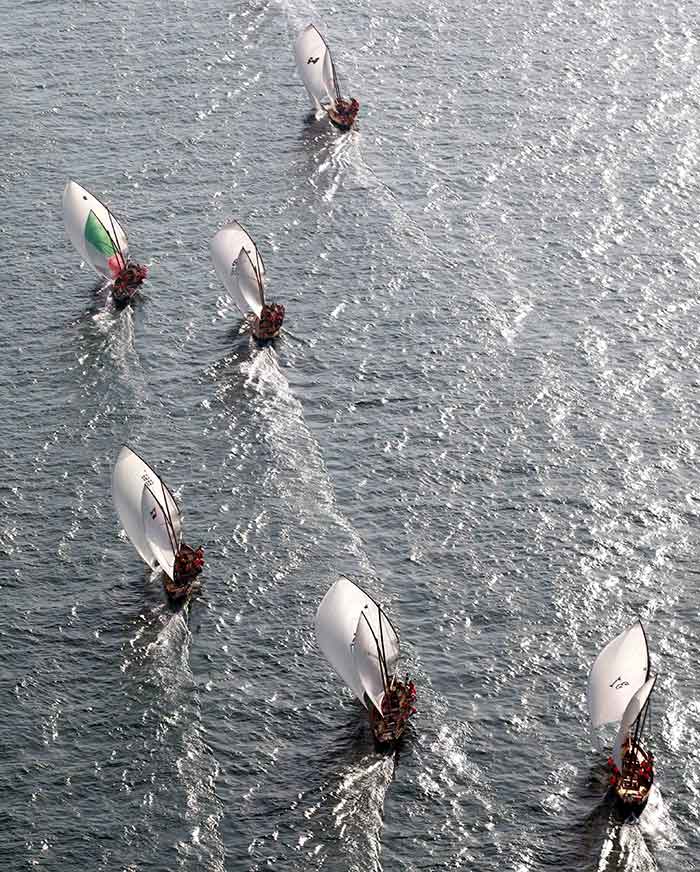 Racing sailboats. Image via Visit Dubai