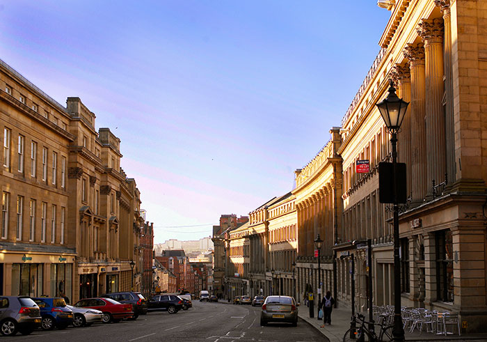 Grey Street and Grainger Town. Image courtesy of NewcastleGateshead Initiaive