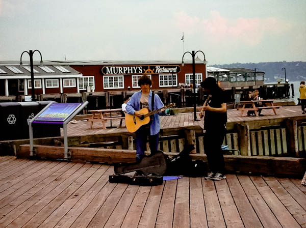 Buskers on the Halifax Boardwalk