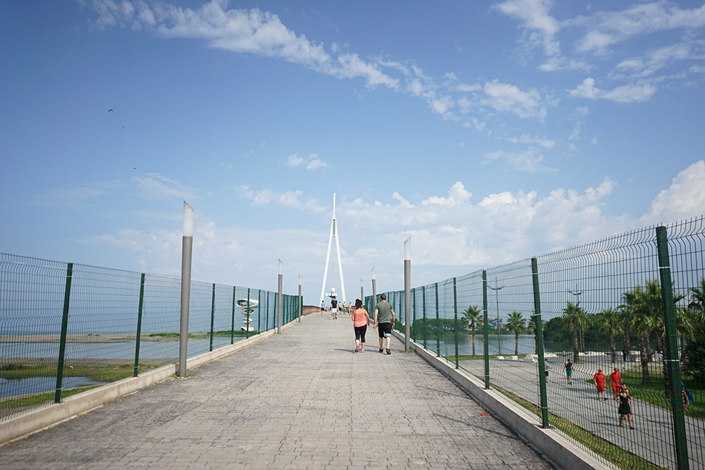 Europe's Longest Pedestrian Bridge in Anaklia, Georgia