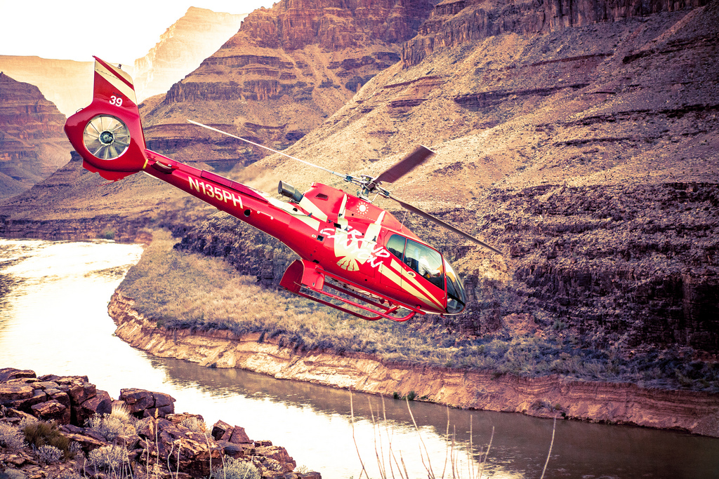Sunset Helicopter Flight over the Grand Canyon