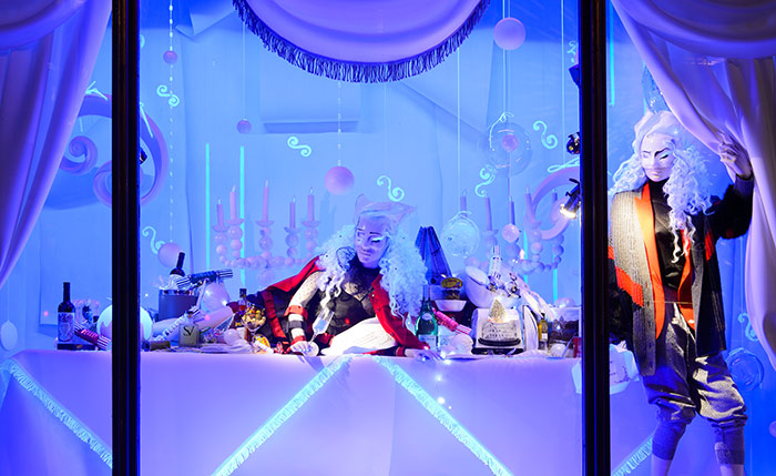 Harvey Nichols Britalia Christmas windows - Knightsbridge