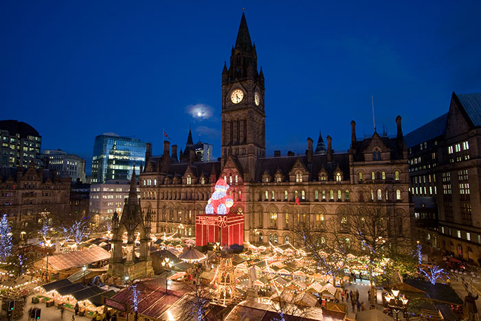 Manchester's Christmas Markets. Image via Marketing Manchester