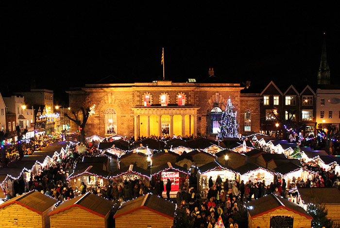 Salisbury Christmas Market. Image via www.visitwiltshire.co.uk