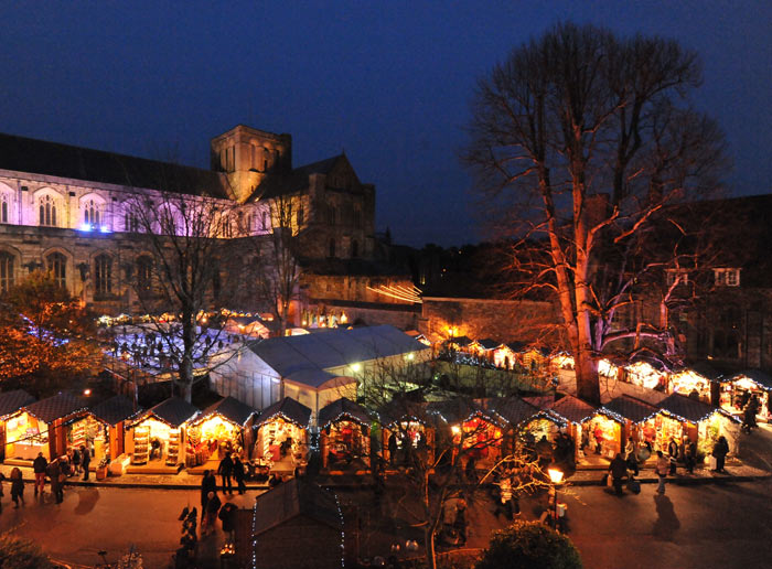 Winchester Christmas Market and Ice Rink. Image via Tourism South East