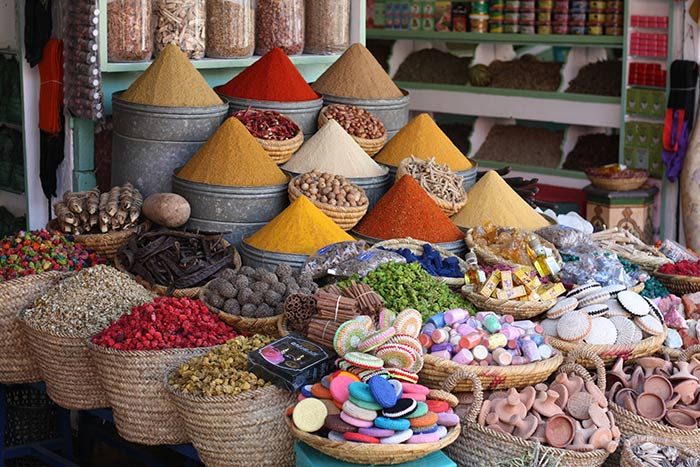 Marrakesh market spices