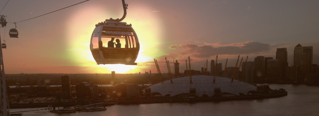 Emirates Air Line Valentine's capsule