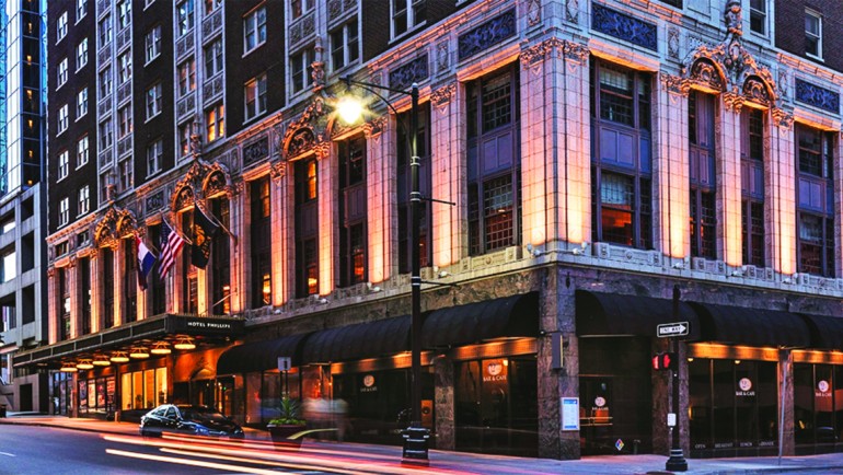 Kansas City’s Hotel Phillips, which opened in 1931, joined Hilton Worldwide’s Curio group of independent hotels in January 2017 after receiving $20 million in upgrades.