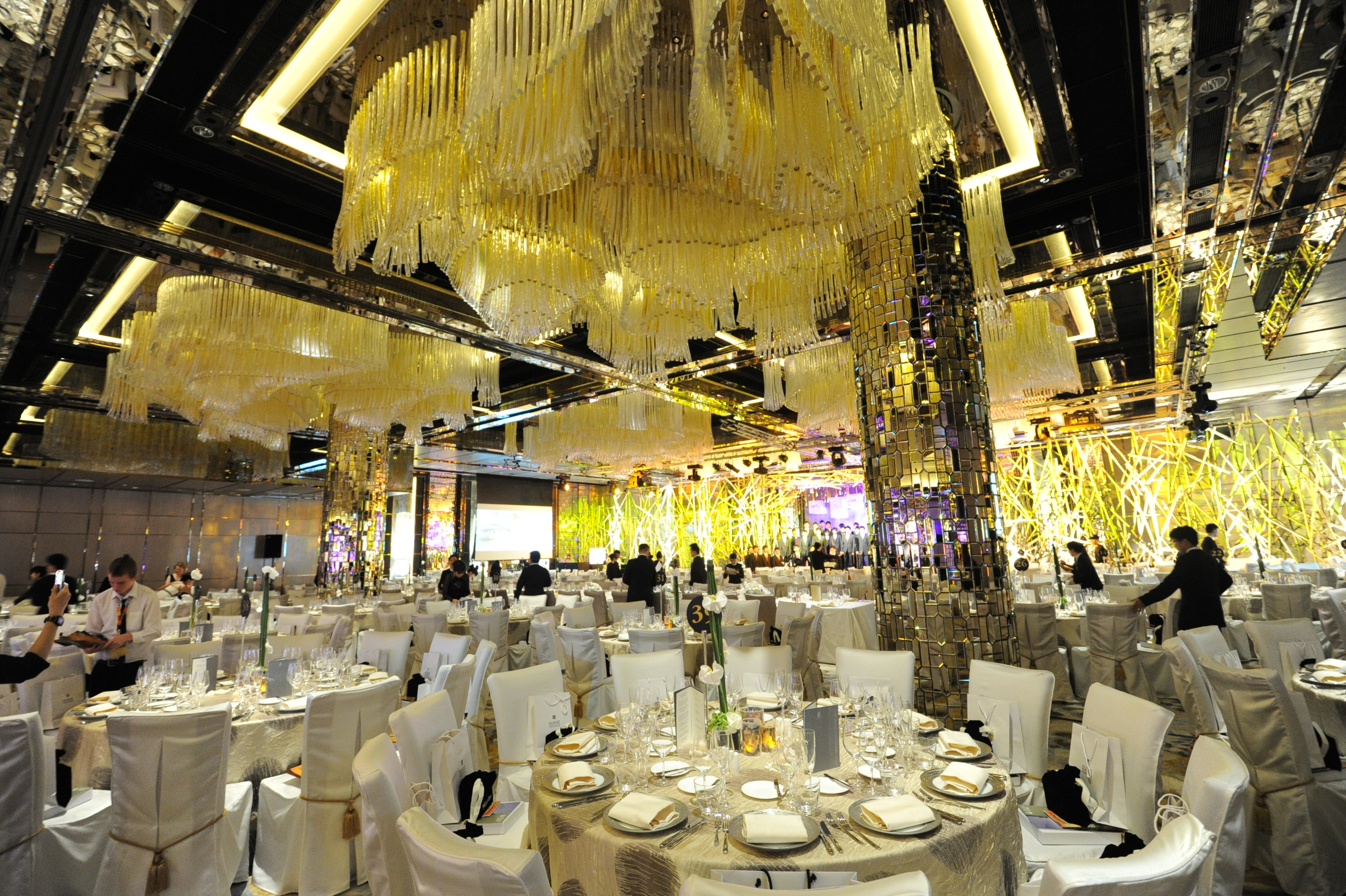 The grand Ritz-Carlton ballroom