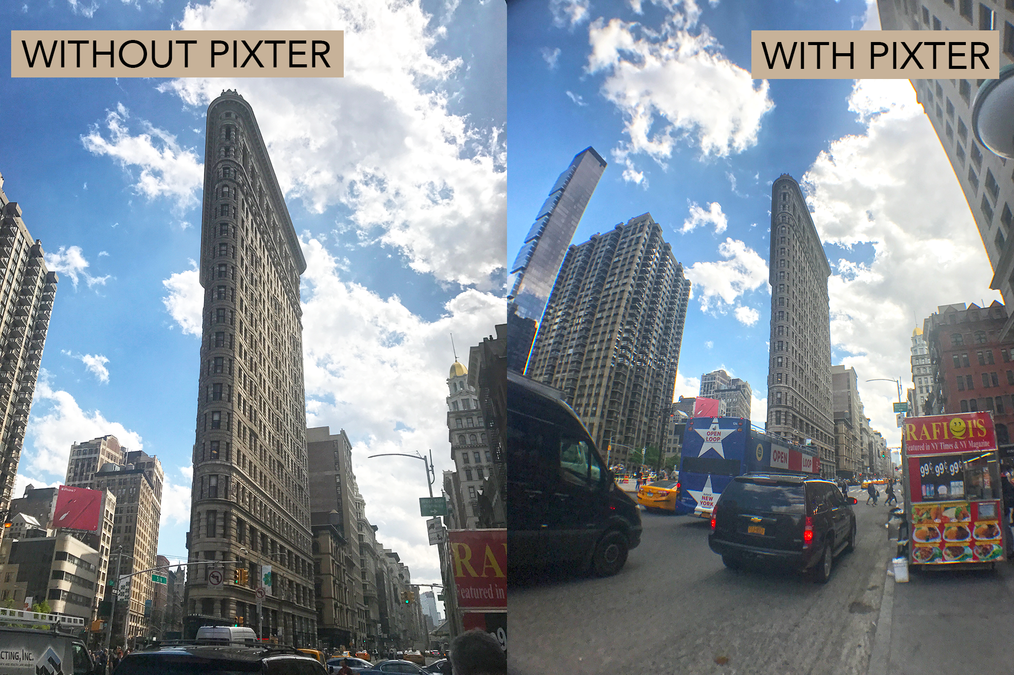 Pixter Before and After