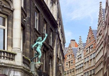 The historic centre of Antwerp. Flanders, Belgium.