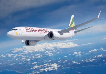 Ethiopian Airlines takes delivery of its first Boeing 737 MAX 8. (PRNewsfoto/Boeing)
