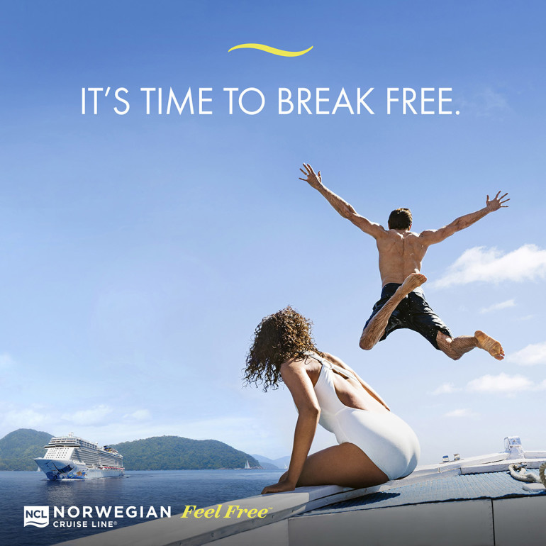 Break Free launched on Thanksgiving week and ran across print, digital, radio and television, marking Norwegian's return to the mass media marketplace.
